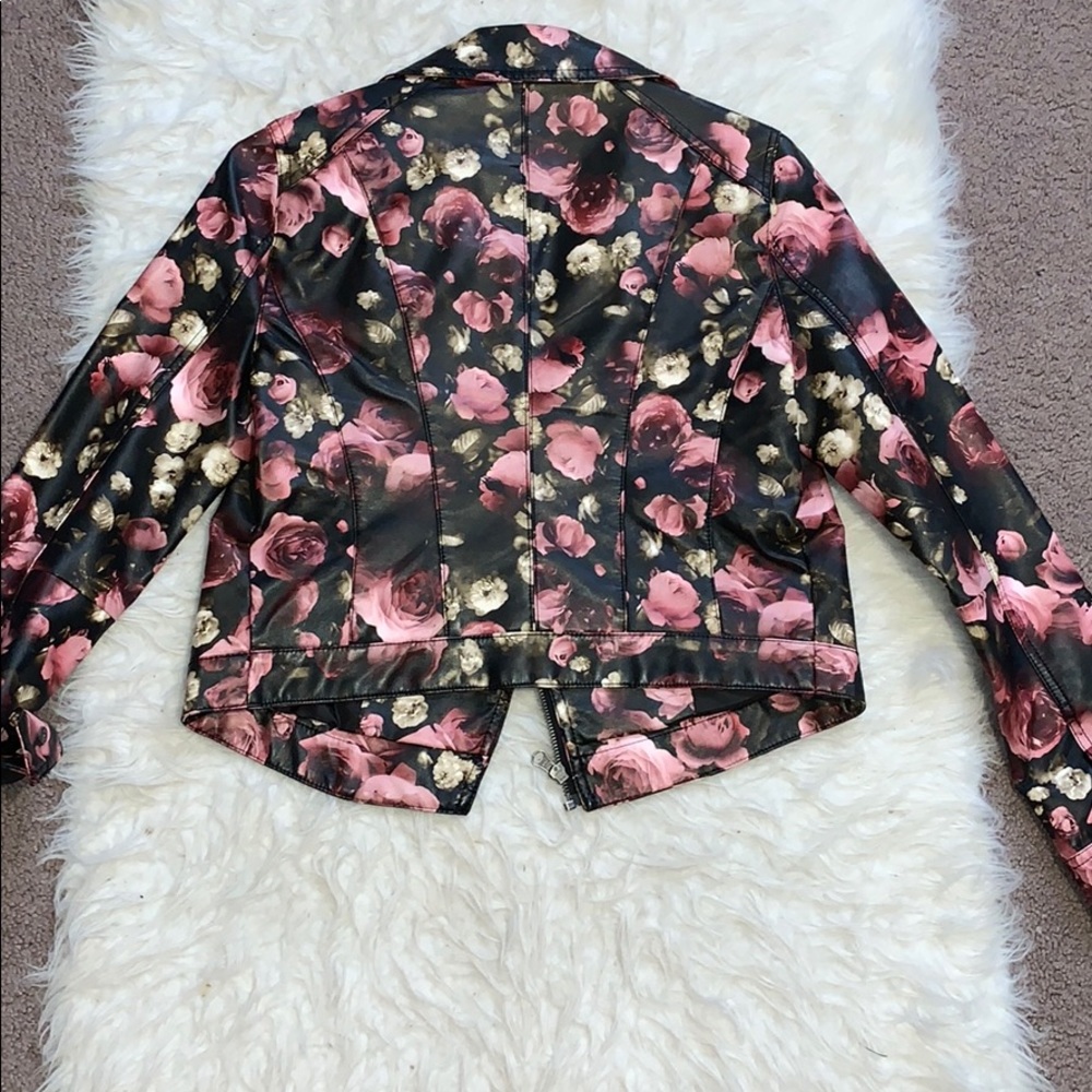 Flower Pleather Jacket - image 7